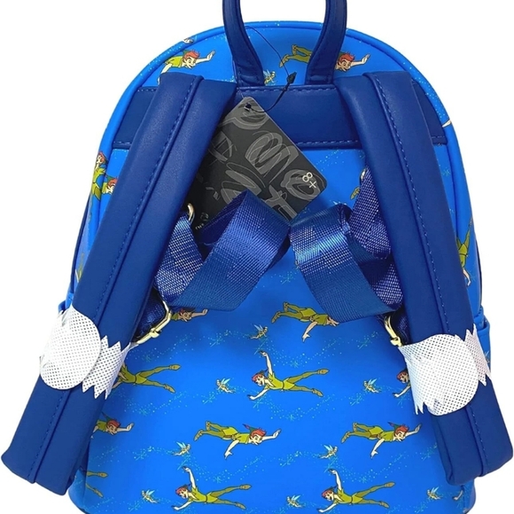 Disney Loungefly Peter Pan / Tinkerbell Flying Over City Mini Backpack New main image 5